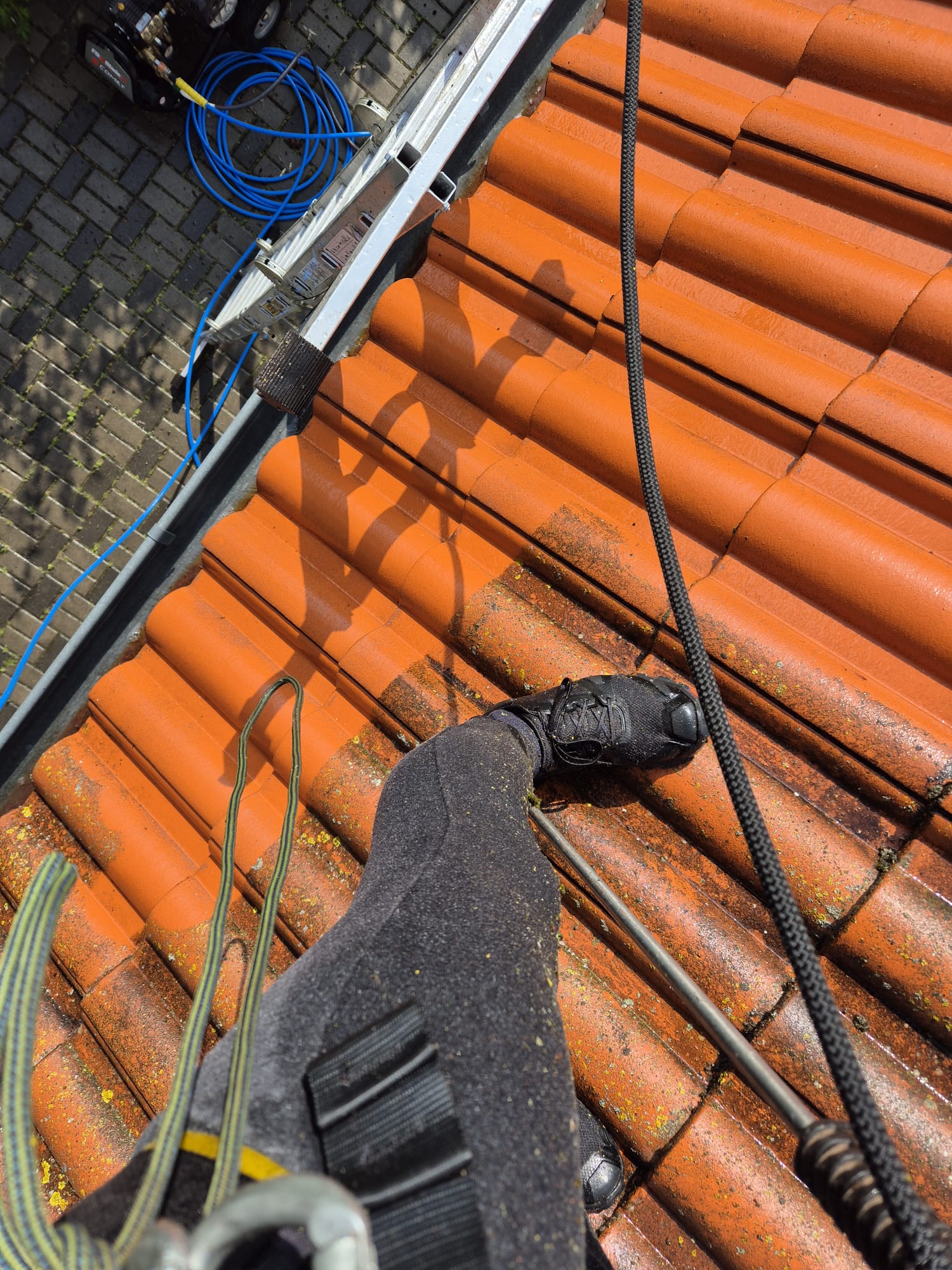 Detail znečištění krytiny