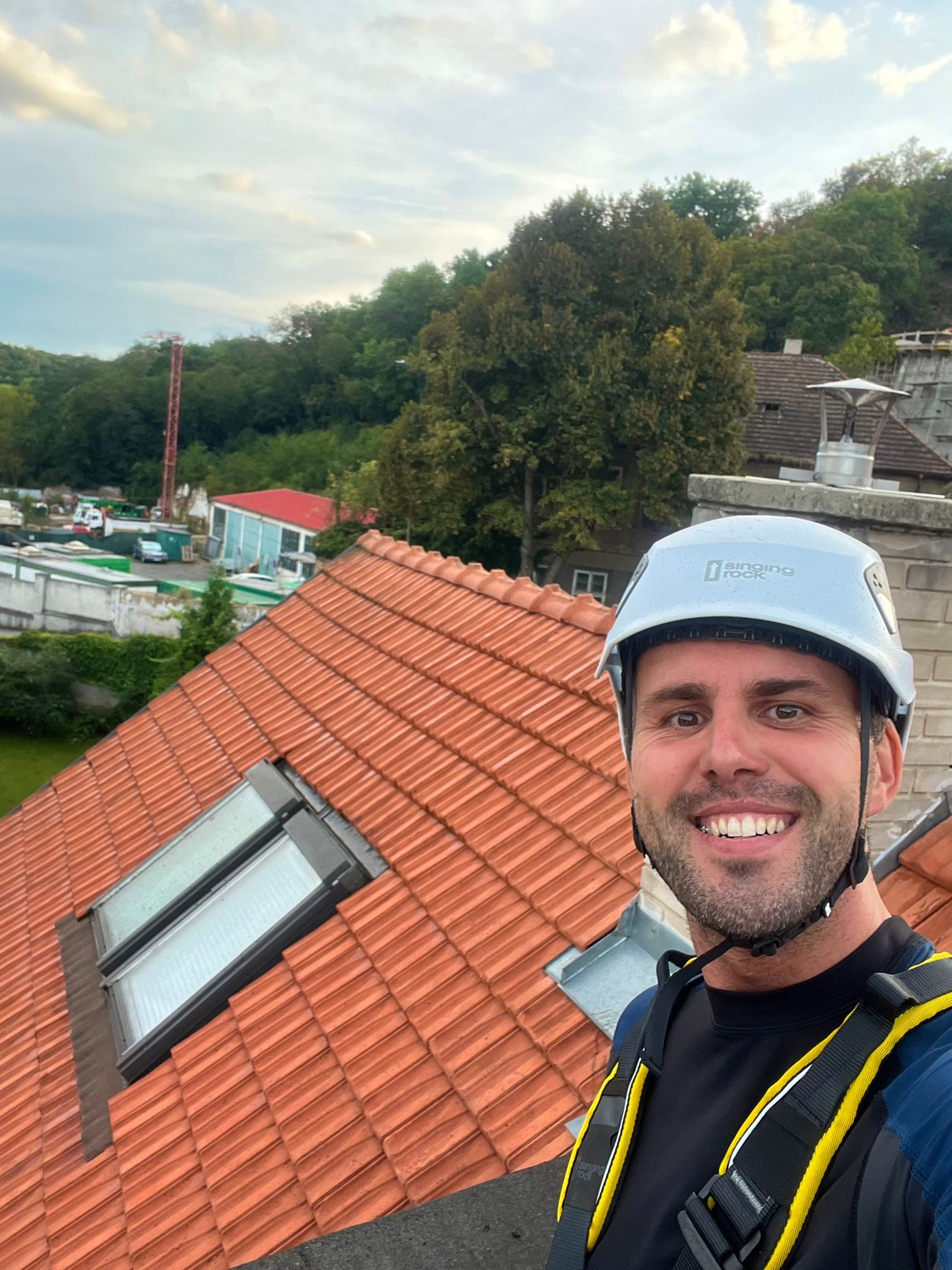 Střecha po vyčištění